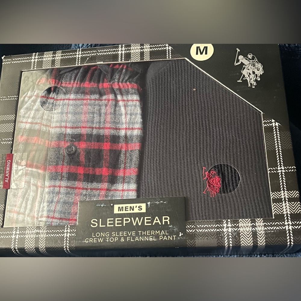 Men's Sleepwear Set - Black and Red Plaid
